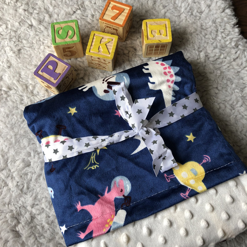 Couverture pour bébé dinosaurs minky