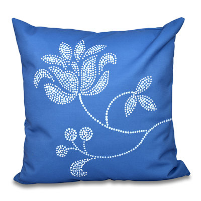 Botanical Blooms Floral Outdoor Reversible Throw Pillow