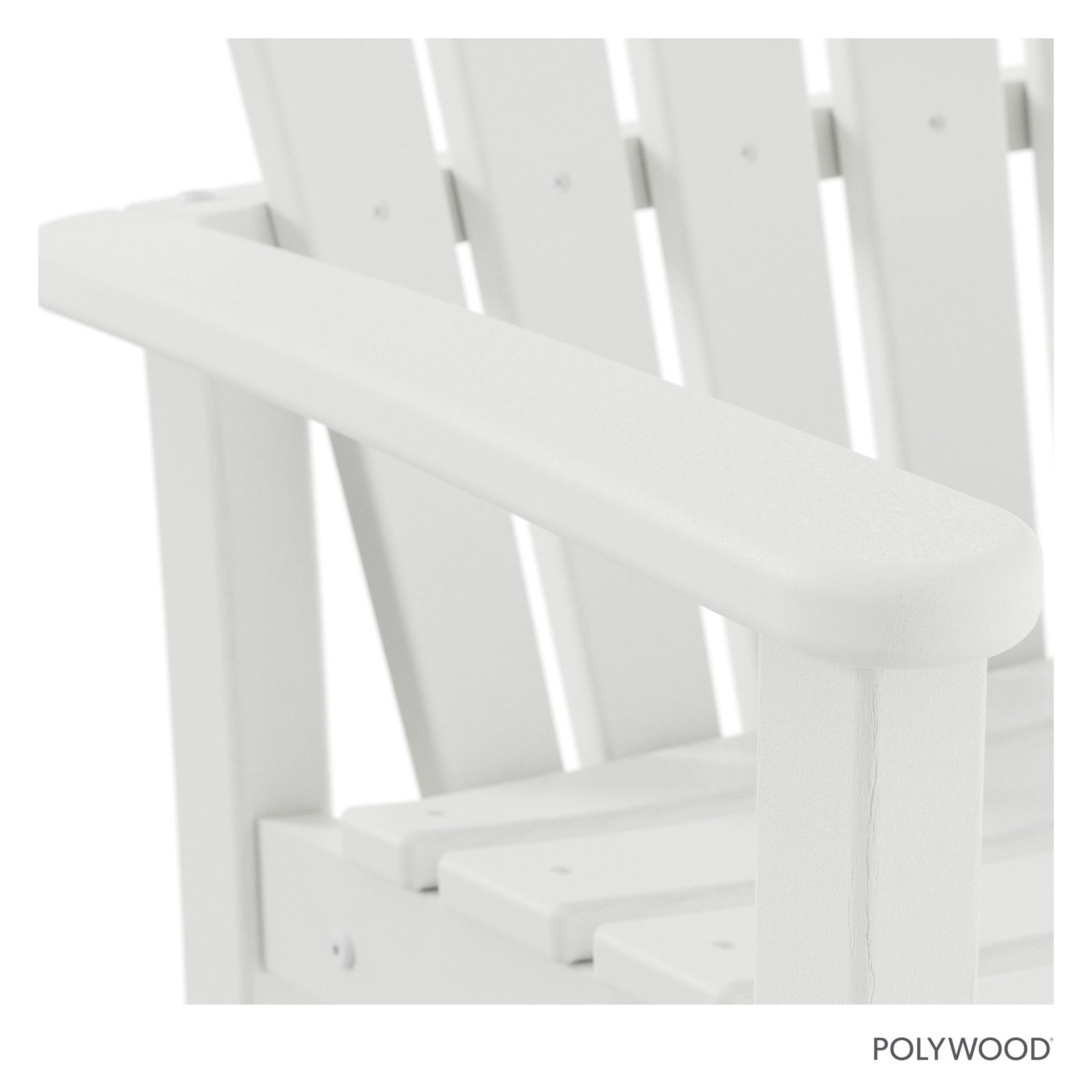POLYWOOD Palm Coast Bar Chair, White