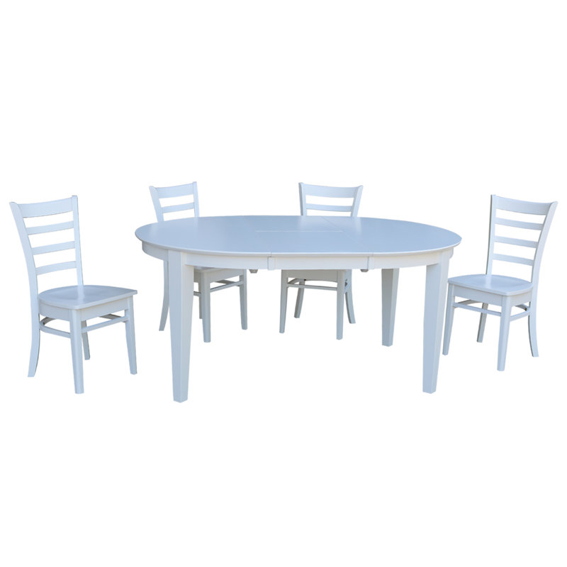 4 - Person Solid Wood Top Four Leg Dining Set
