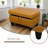 Faux Leather Storage Ottoman Living Room-1474291288