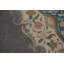 Tapis traditionnel fait à la main gris 7 x 10
