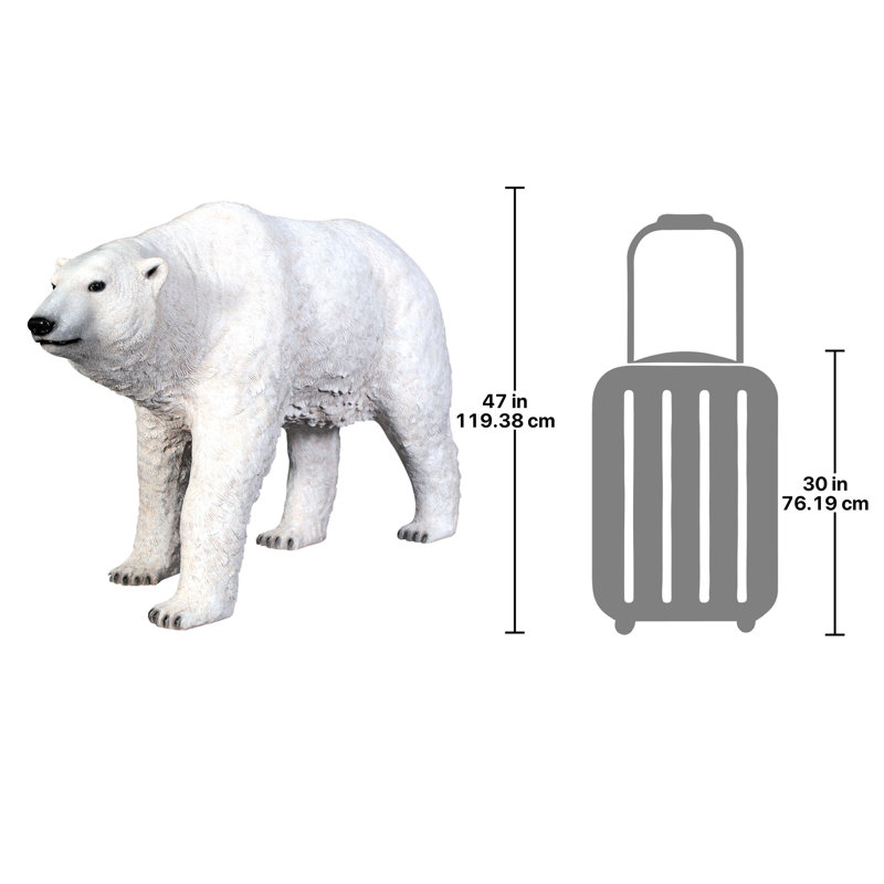 The Polar Bear on the Prowl Statue
