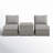 Fully Assembled 2-Piece Wicker Outdoor Seating Set With Cushions