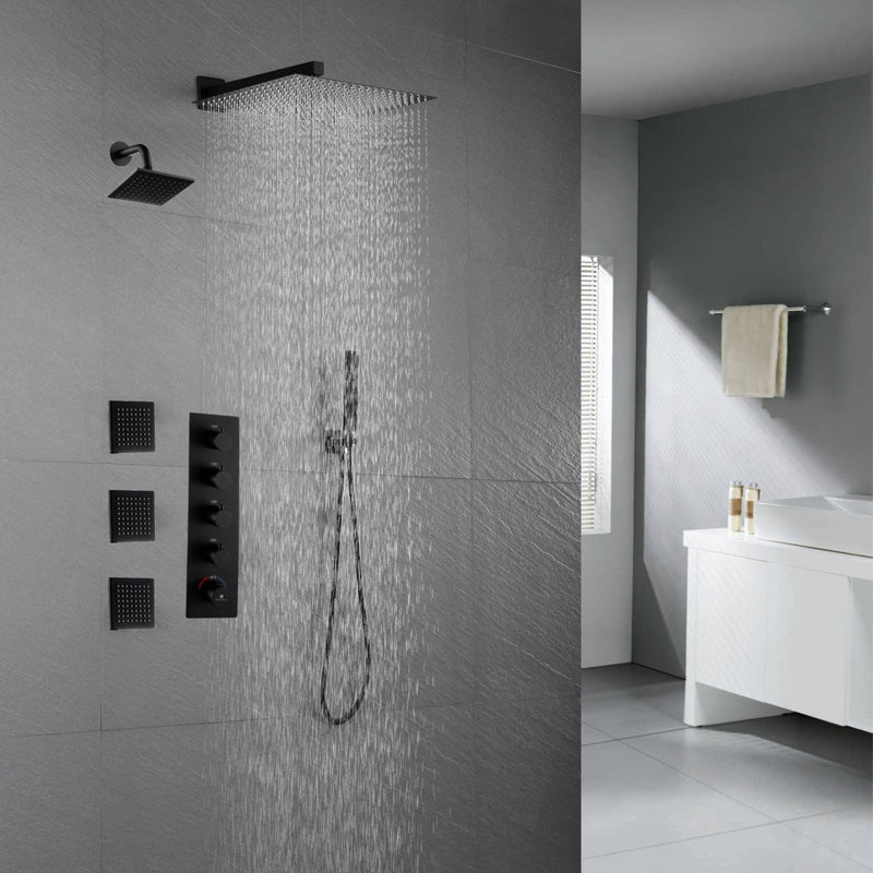 Thermostatic All-In-One Kit with Rough in-Valve