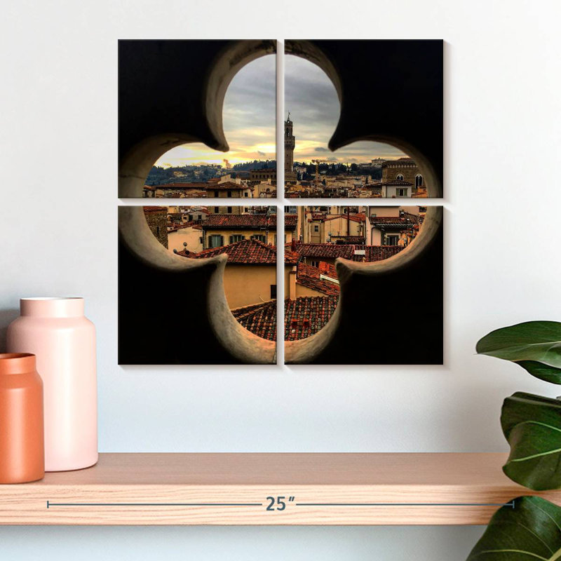 Vue de Florence, H 18 po x l 18 po