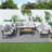 Betzaira 7 - Person Patio Conversation Set with Cushions