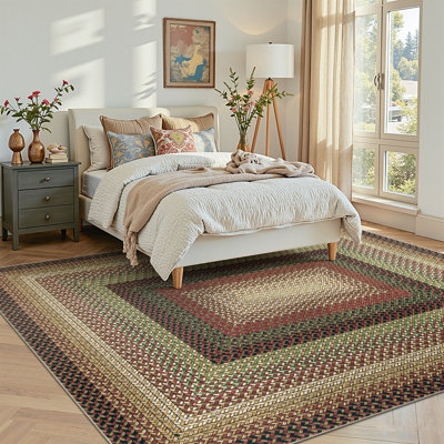 Braided Print Large Area Rug