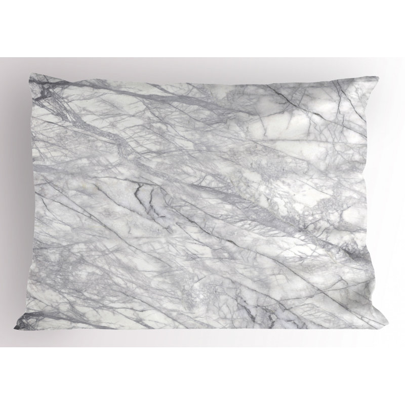 Marble Polyester Abstract Sham Set, Twin