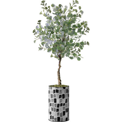 57'' Faux Eucalyptus Tree in Planter