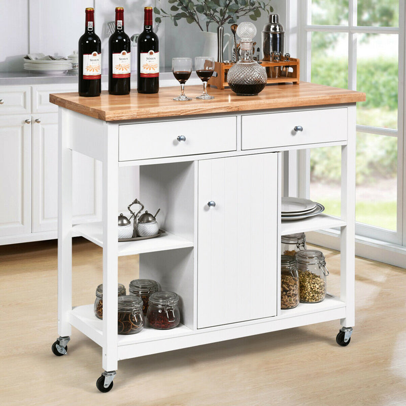 Chariot de cuisine Glyn, Blanc