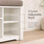 Banc de rangement pour chaussures 39,4 "avec coussin et tablettes réglables-1071579341