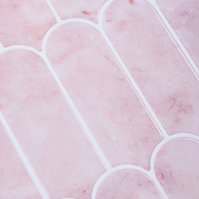 30.5 x 30.5 cm PET/PU Tile , Light Pink