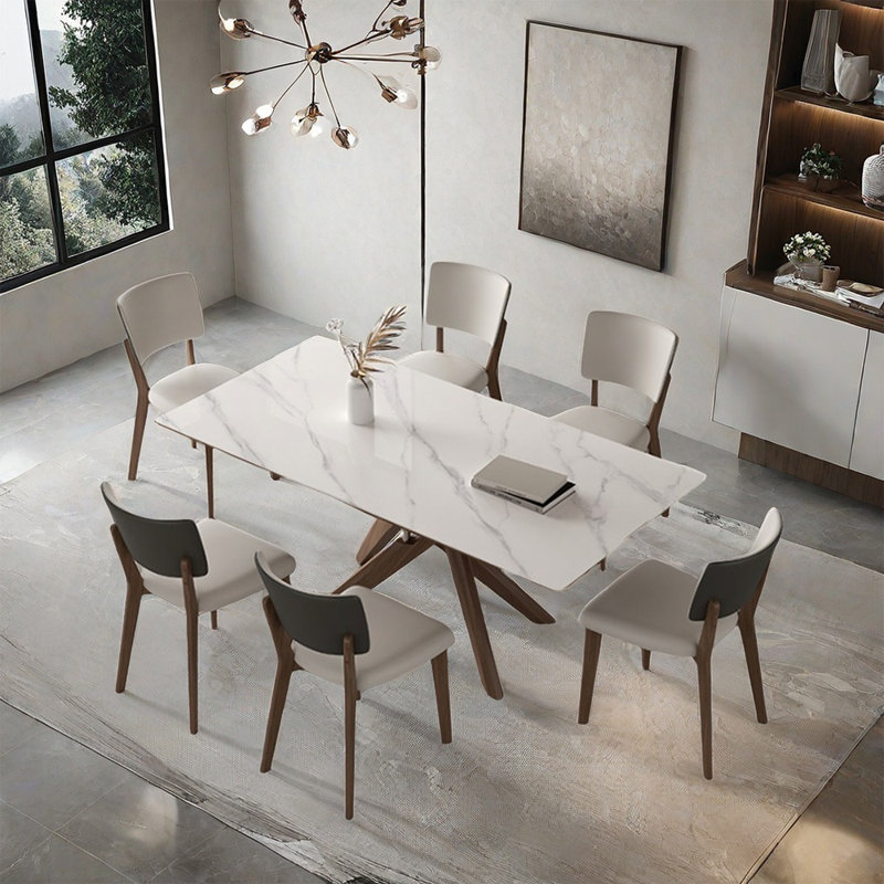 Ensembles de tables de salle à manger modernes et simples, H 29,5 po x L 78,7 po x l 35,4 po