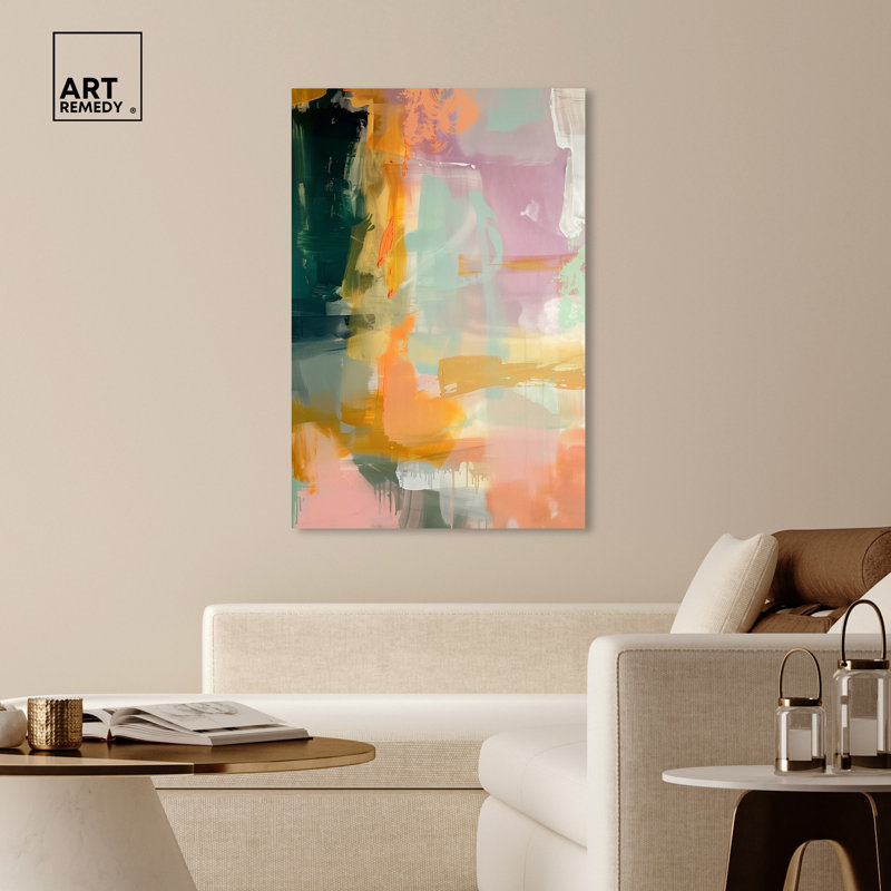 Mani Dida Colorful Abstract Canvas Wall Art, 10" x 15"