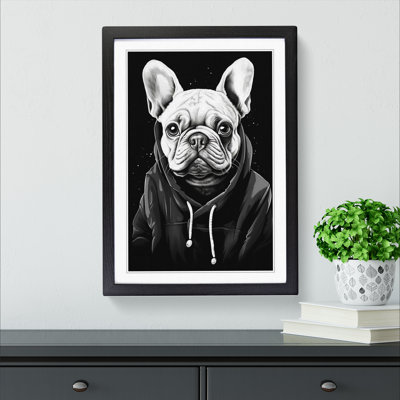 French Bulldog Line - Framed Print