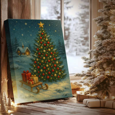«Sage Star Carol», toile tendue avec châssis de qualité supérieure