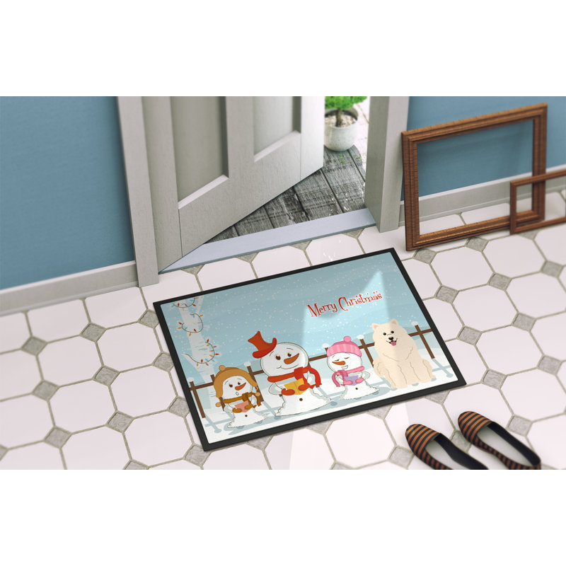 Tapis de porte Burlap Merry Christmas, Rectangle 2 pi x 3 pi