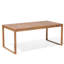 Crayton 6 - Person Acacia Wood Patio Dining Set with Rectangular Table , Cushions Included