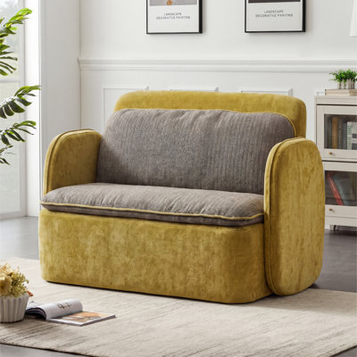 125cm Loveseat Sofa Upholstered Cotton Accent Chair