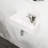 White Rectangular Ceramic Sink - Wall Mount, 14.34X7.07 Inch, Stain , Faucet Hole Available Bathroom Mounted White, Rectangular,