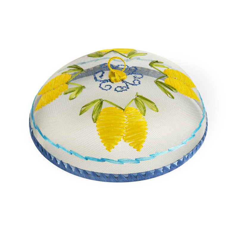 Excelsa 30cm Metal With Rafia Decoration Cover