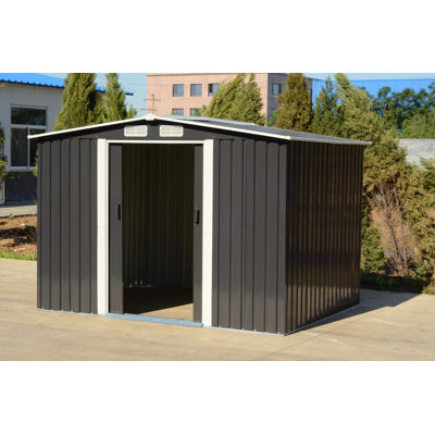 8 ft. W x 6 ft. D Metal Garden Shed