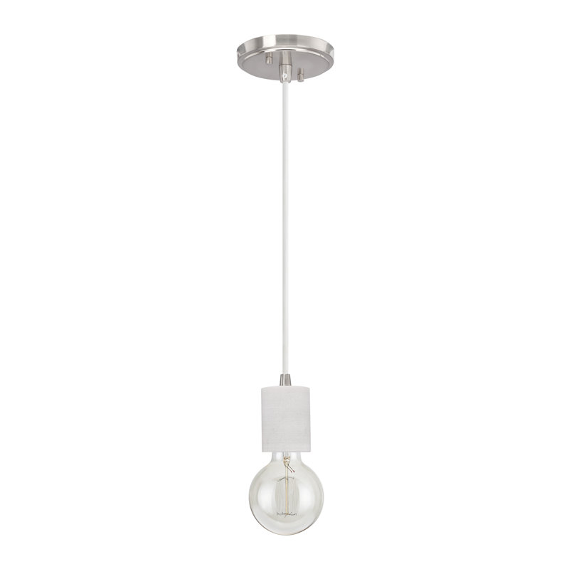Luminaire sphère suspendu 1 lumières simple Castiel, H 66 po x l 4,5 po x P 4,5 po