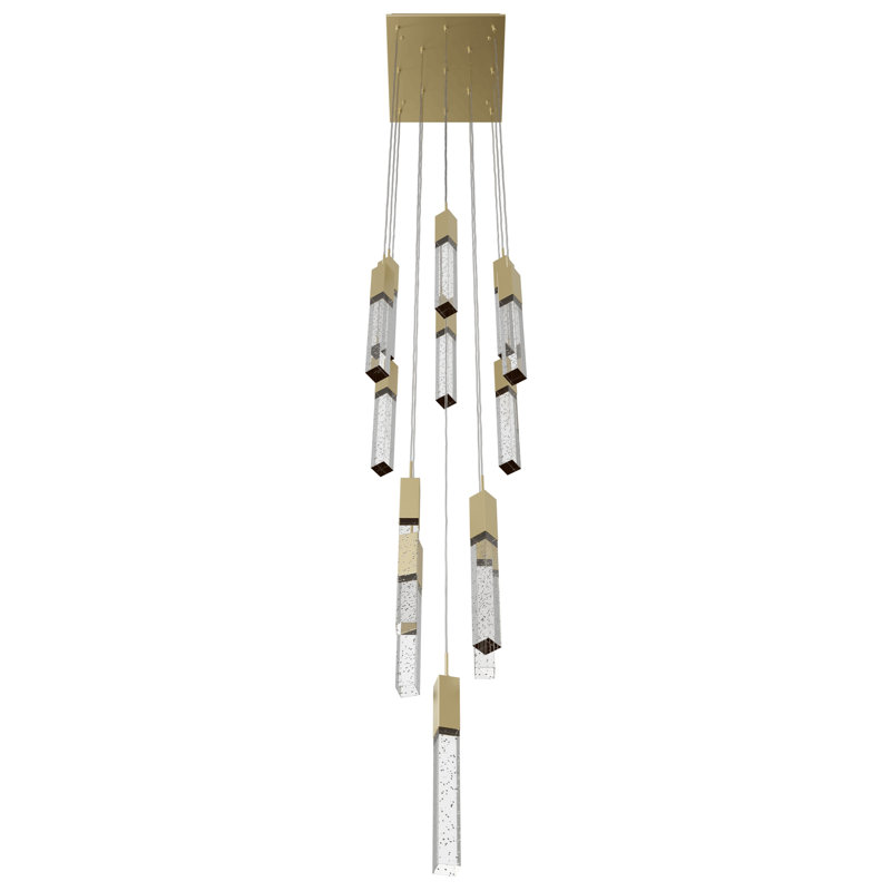 Luminaire suspendu 13 lumières Original Glacier, Laiton brossé