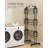 Clothes Drying Rack 4-Tier, Foldable Laundry Drying Rack 173 Cm Tall, Stainless Steel, Rolling Clothes Horses, Laundry Airer, Indoor Outdoor Use,-1881344434