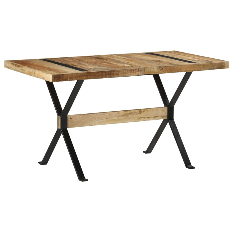 Kamari Solid Wood Top Dining Table, H76 x L140 x W70cm