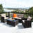 Foxcroft 4 - Person Patio Conversation Sets with Cushions