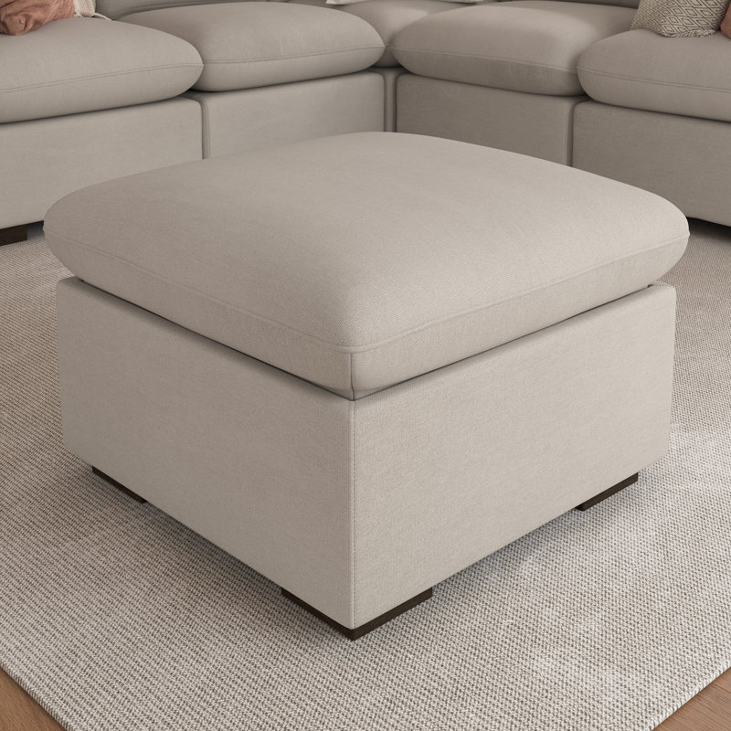 Aulander Modular Storage Ottoman, Living Room Furniture, Mist Taupe