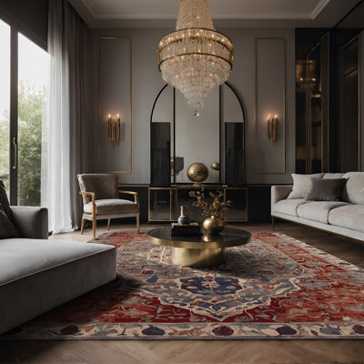 Tapis brun soyeux et moelleux