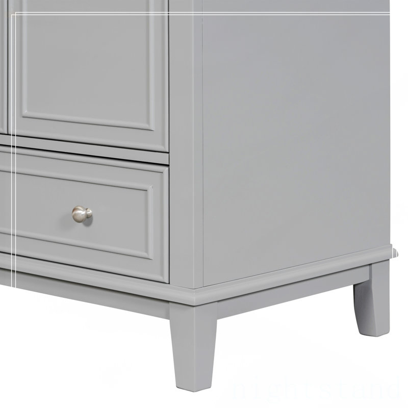 30" Bathroom Vanity With Sink Combo,Bathroom Cabinet with Doors and Drawer, Gray
