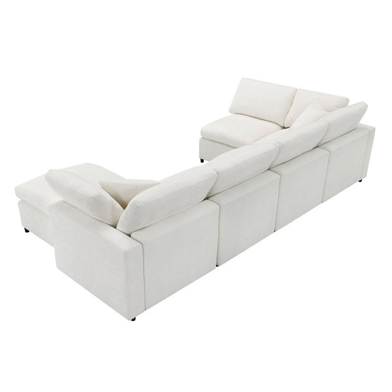 Canapé-lit modulaire 130 * 65 ", Chenille beige