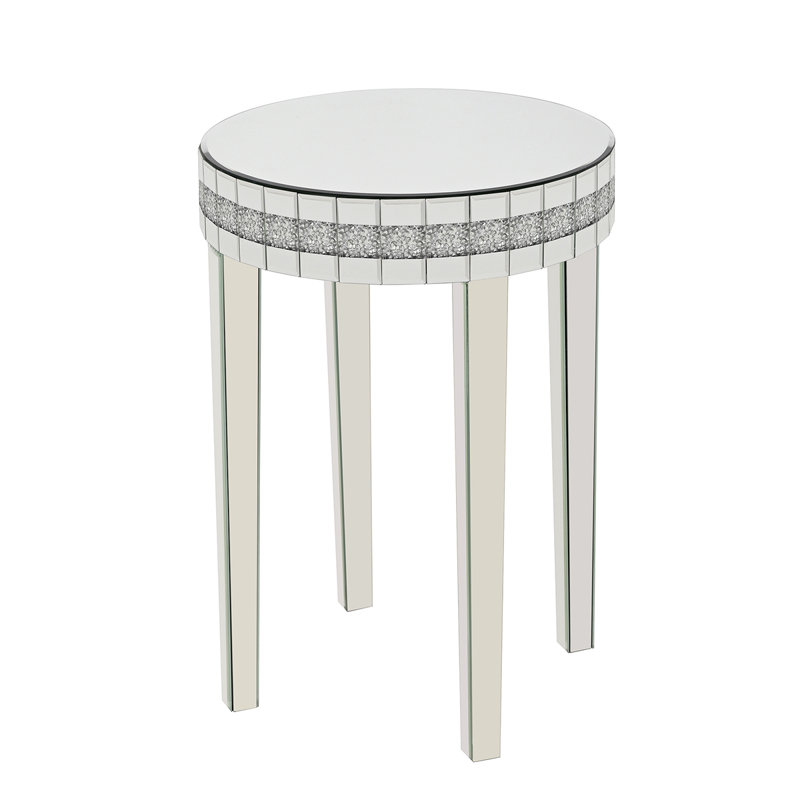 Table de petit déjeuner à miroir ronde Artisanal