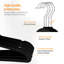 Velvet Non-Slip Standard Hanger for Tie/Belt-2019853389