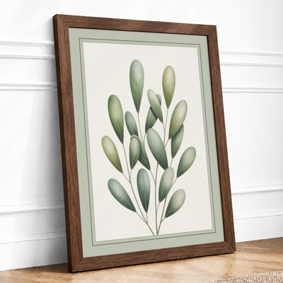 Clustered Botanicals Botanical - Framed Print