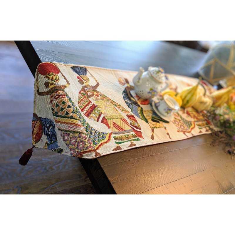 Axis Geometric Table Runner, 54" L x 13" W