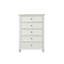 Commode de style transitionnel, commode avec tiroirs et boutons ronds