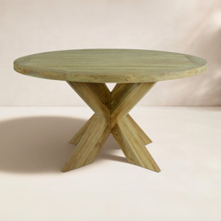 Morones Round Outdoor Dining Table in Solid Reclaimed Teak