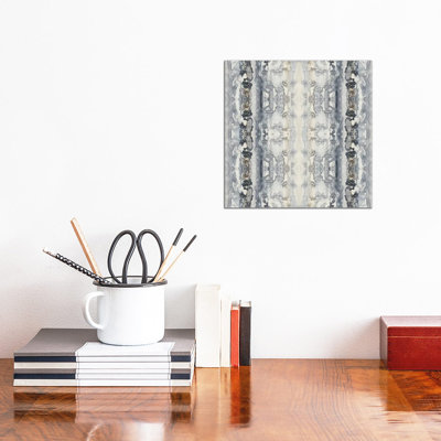 Mirrored Strata III by Jennifer Goldberger - Wrapped Canvas Painting