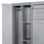 Grand lit gris avec garde-robe fonctionnel et pratique-78637239-78637237