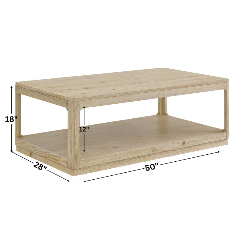 Mariet Wood Coffee Table with Storage