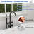 2 Handle Floor Mounted Tub Faucet Mattle Black