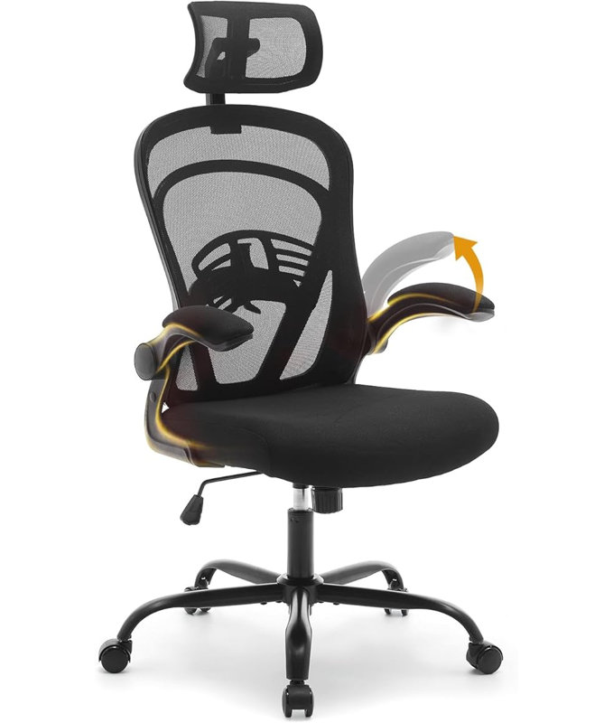 Office Chair, Black, Black