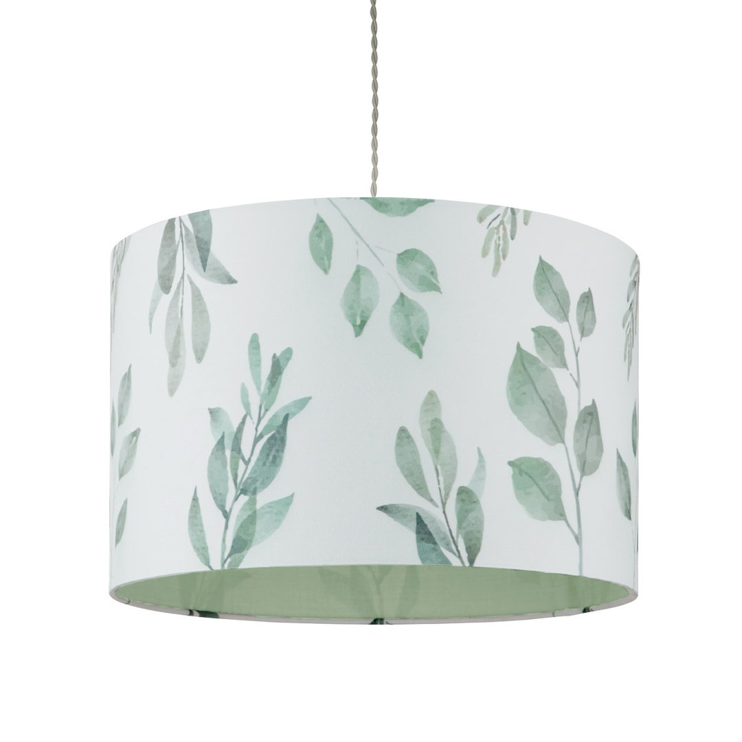 Eucalyptus 35cm Cotton Drum Pendant Shade