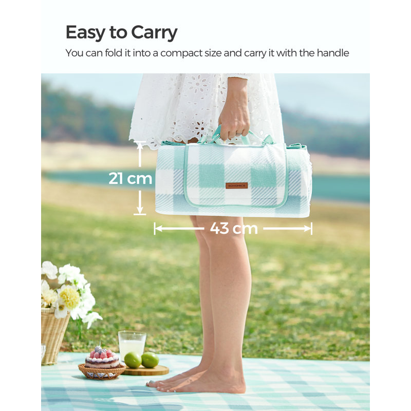 Canvas Picnic Blanket, Green