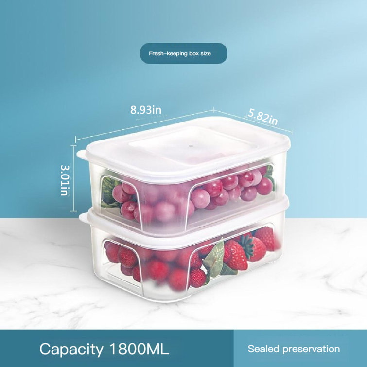 Prep & Savour Clear Plastic Storage Container With Removable